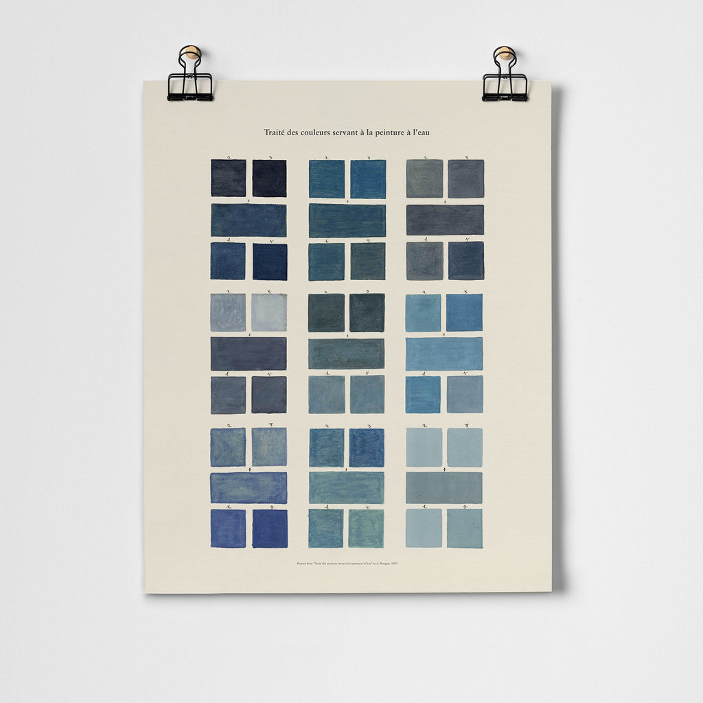 Watercolour Swatches - Blue Fine Art Print – Roomytown USA