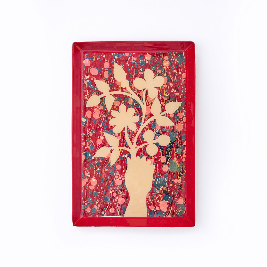 Enamel Print Tray - Festival of Flowers – Roomytown USA