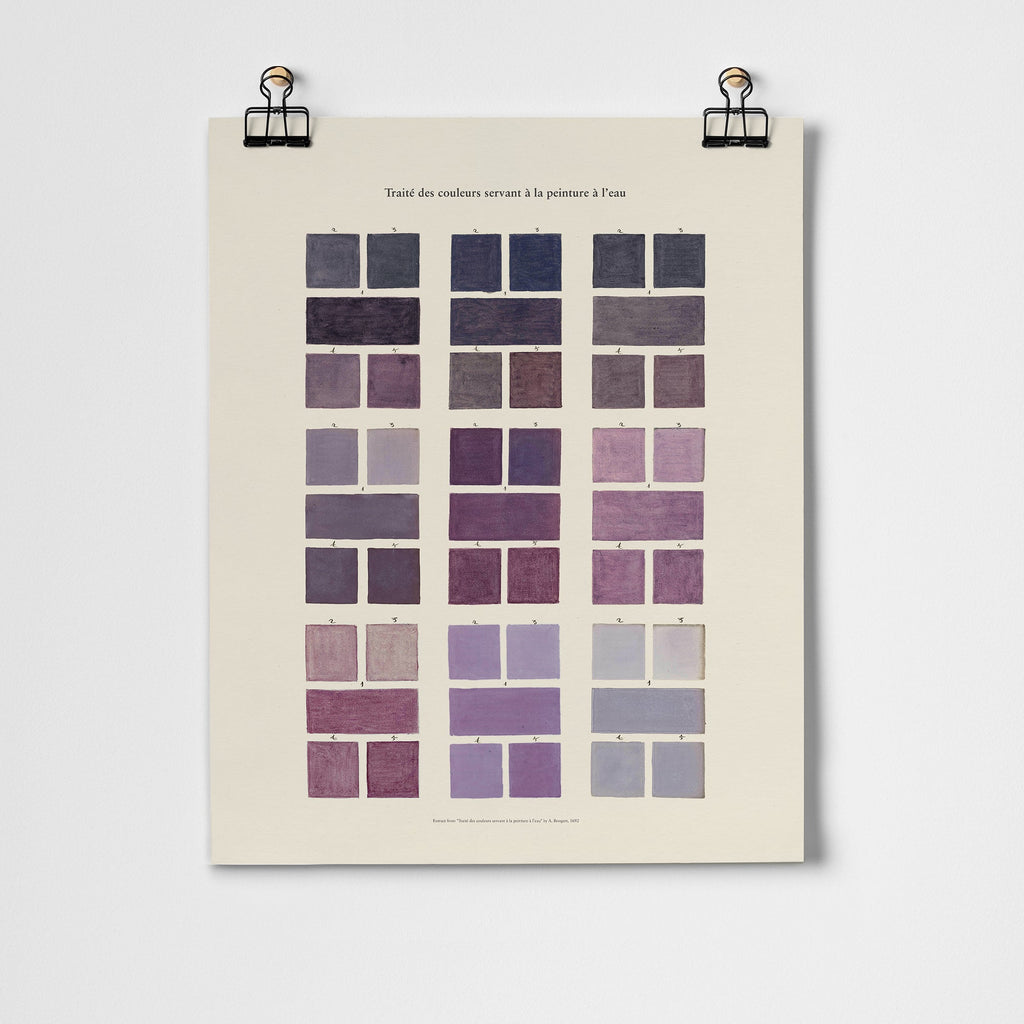 Watercolour Swatches - Purple Fine Art Print – Roomytown USA