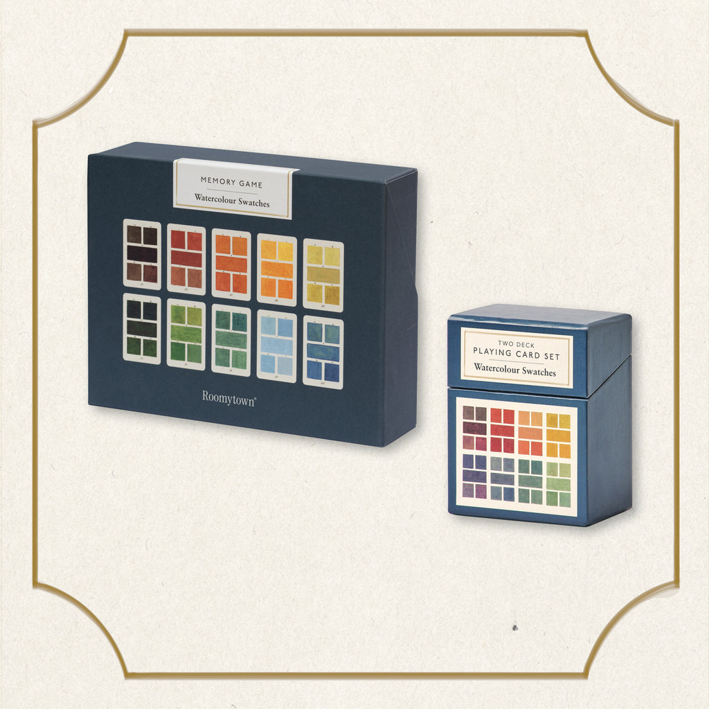 Watercolour Swatches Playing Cards & Memory Game Set – Roomytown USA