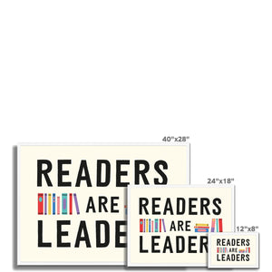 Readers Are Leaders Framed Fine Art Print