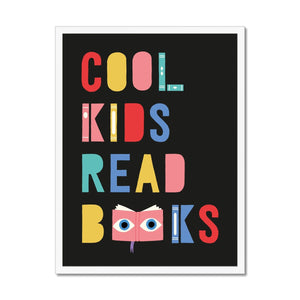 Cool Kids Read Books Framed Fine Art Print