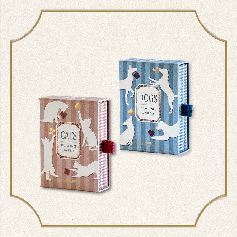Cats and Dogs Playing Cards Gift Set