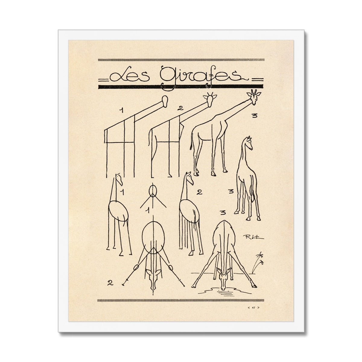 Les Girafes Fine Art Print