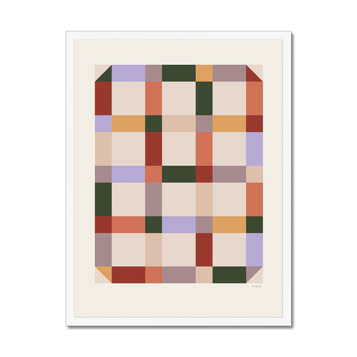 Pattern Studies Twill Framed Fine Art Print