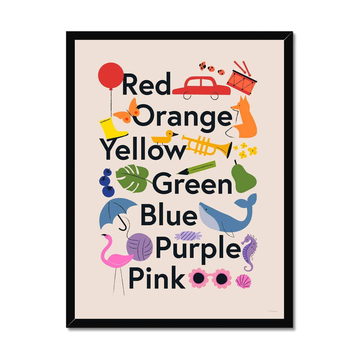 Favourite Colours Framed Fine Art Print