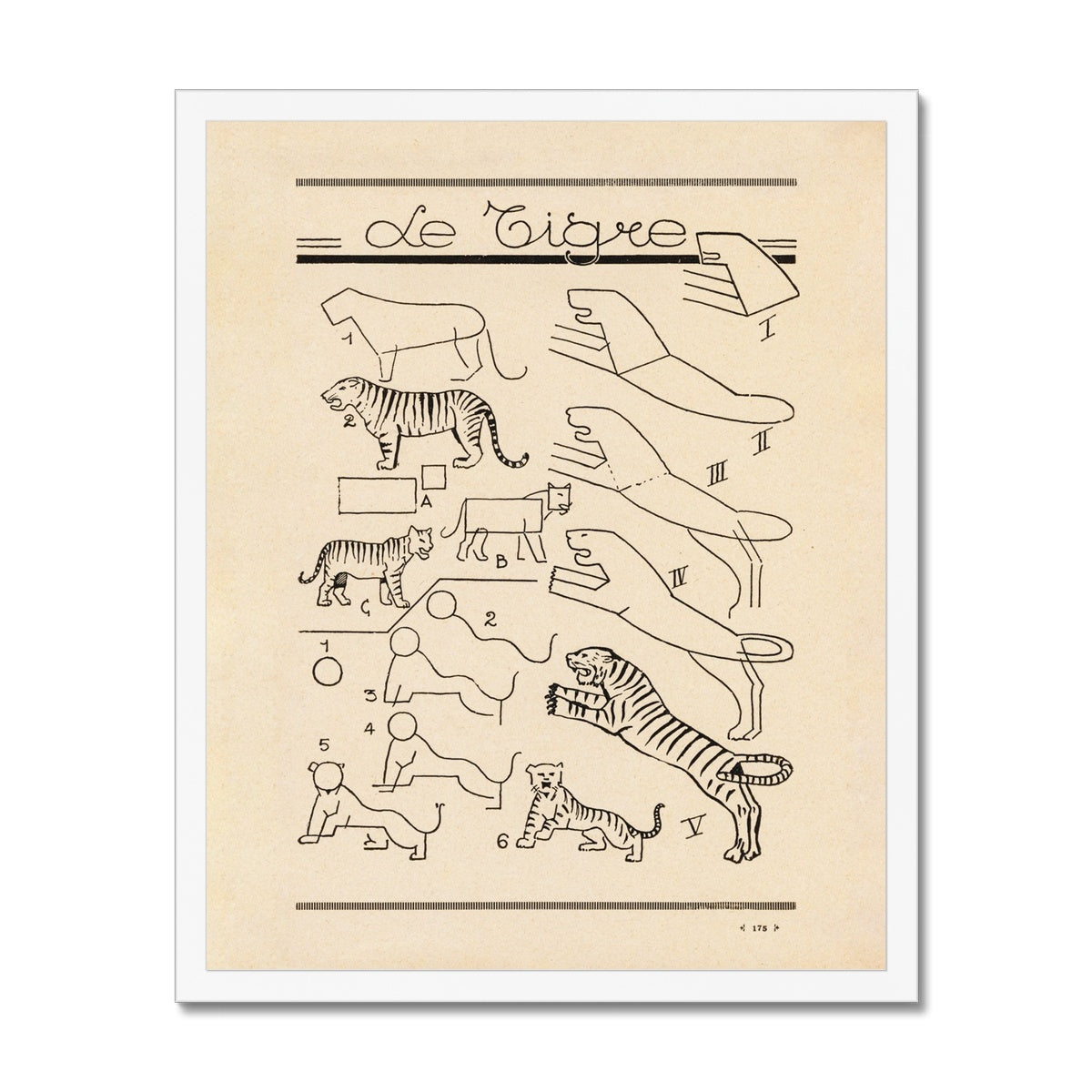 Le Tigre Framed Fine Art Print