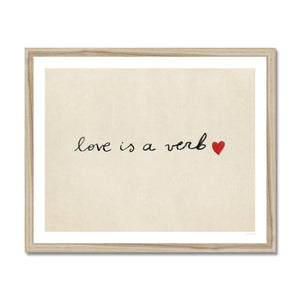 Love Is A Verb Fine Art Print – Roomytown USA