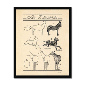 Le Zebre Framed Fine Art Print