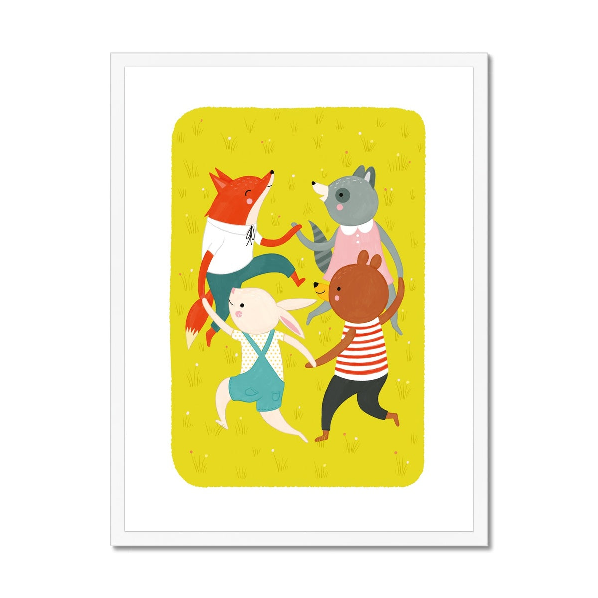 The Joy of Friends Framed Fine Art Print | Nora Aoyagi