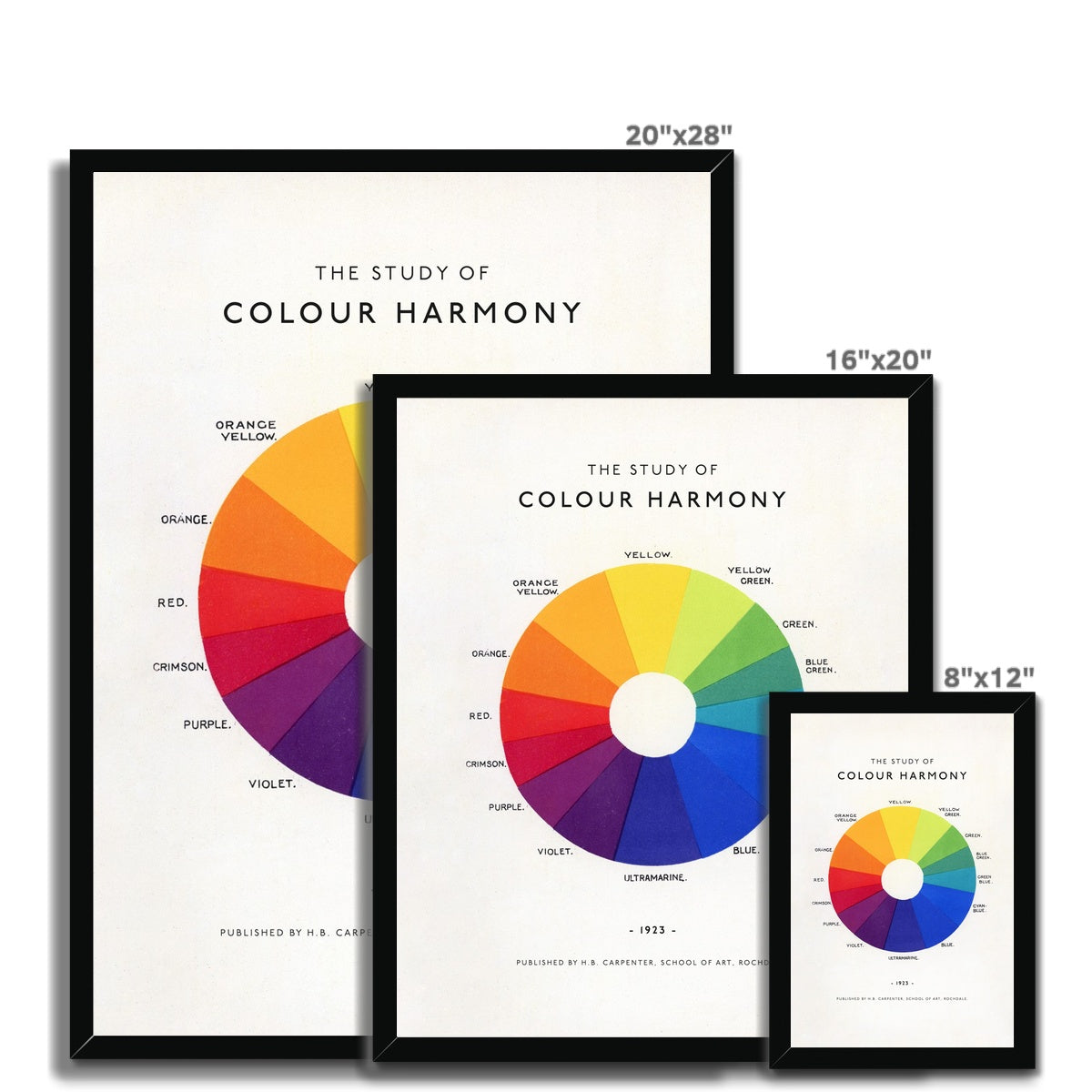 The Study of Colour Harmony Framed Fine Art Print