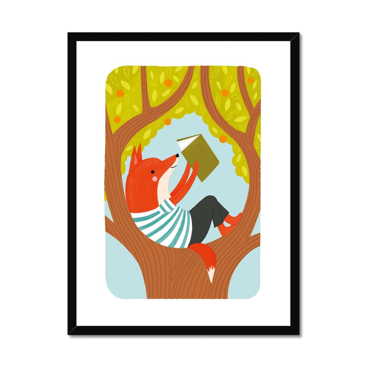 The Joy of Reading Framed Fine Art Print | Nora Aoyagi