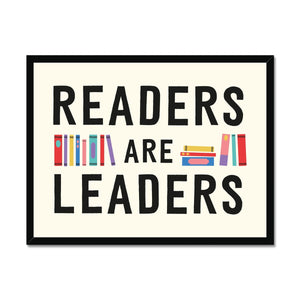 Readers Are Leaders Framed Fine Art Print