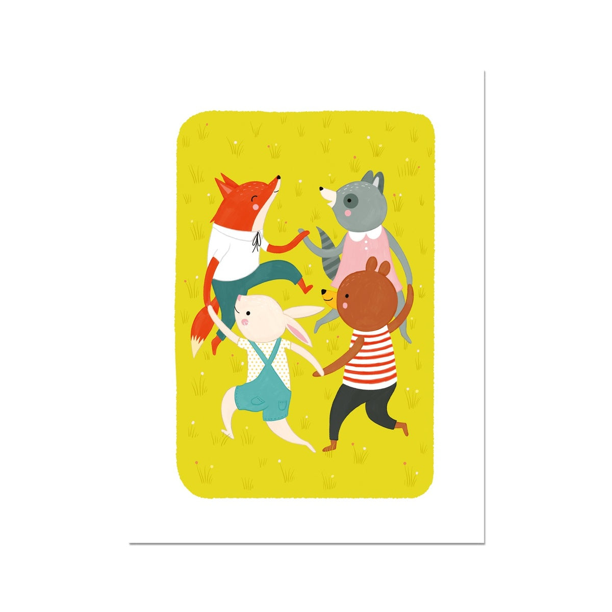 The Joy of Friends Fine Art Print | Nora Aoyagi