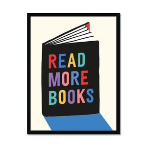 Read More Books Framed Fine Art Print