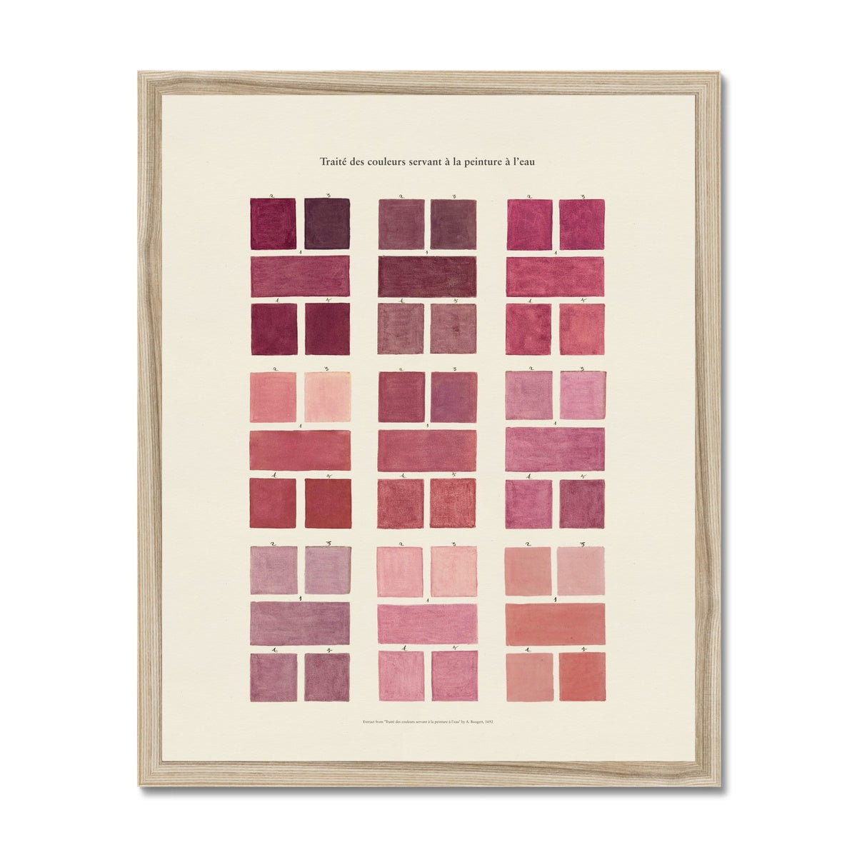 Watercolour Swatches - Pink Fine Art Print