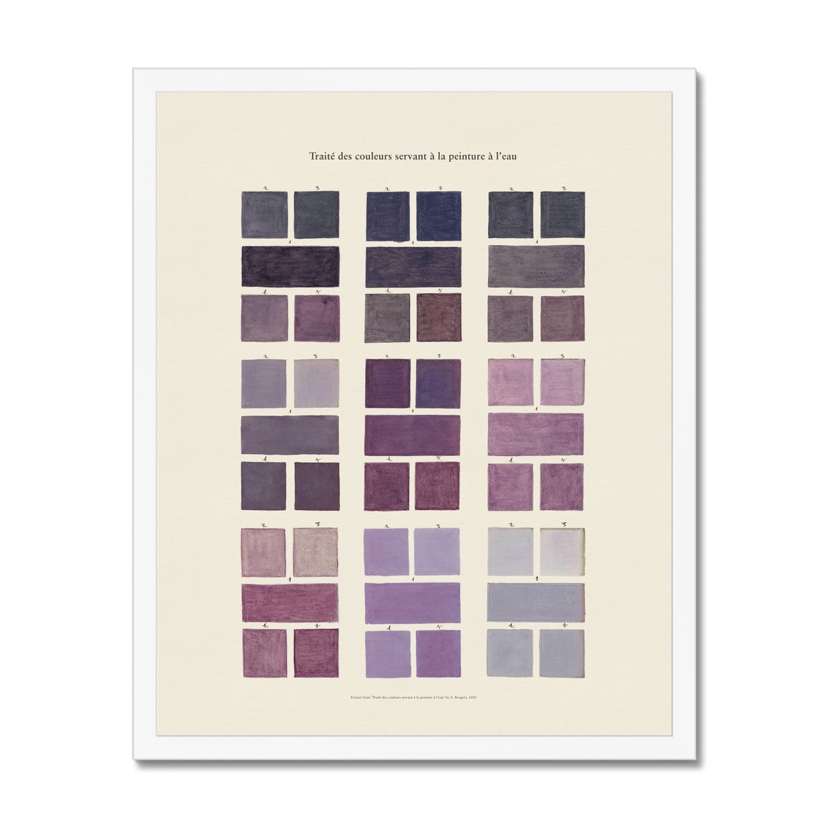 Watercolour Swatches - Purple Fine Art Print