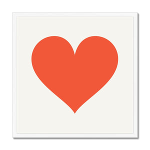 Red Heart Framed Fine Art Print