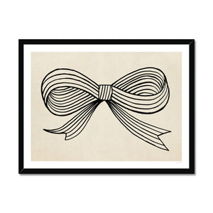 Ink Bow Framed Fine Art Print