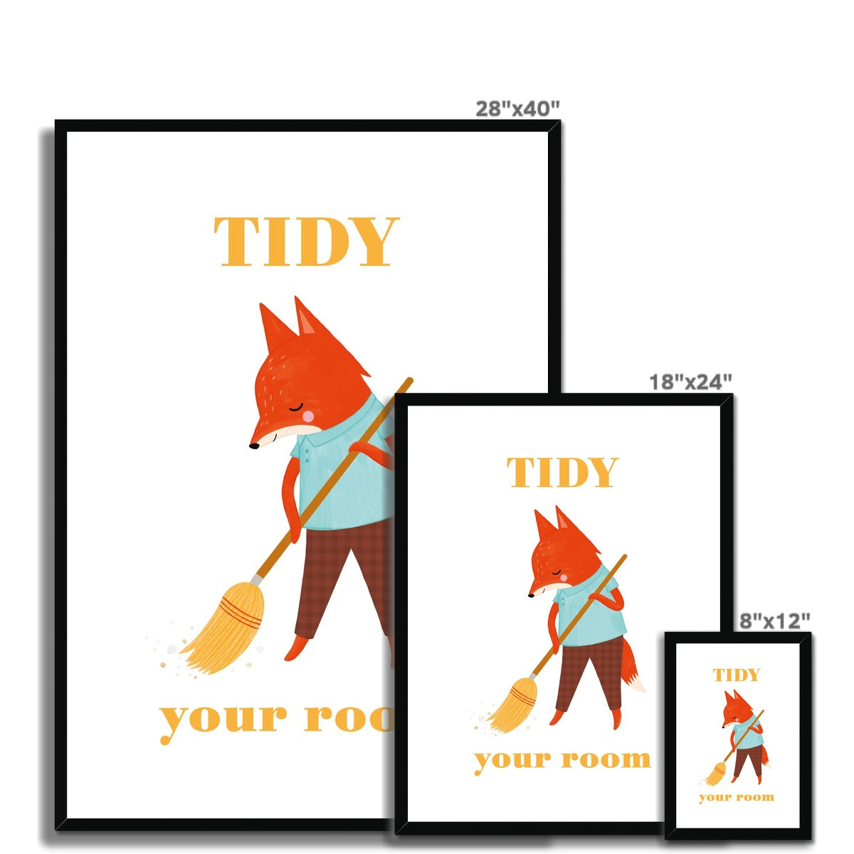 Tidy Your Room Framed Fine Art Print | Nora Aoyagi