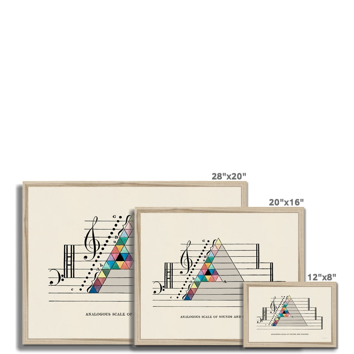 Scale of Sounds & Colours Framed Fine Art Print