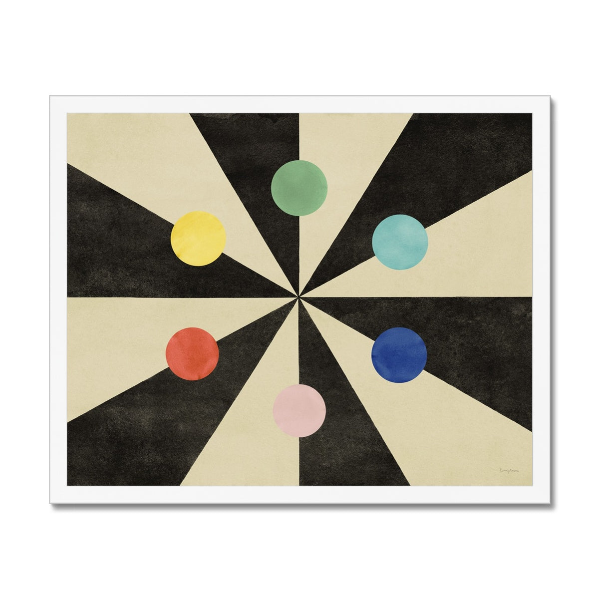 Benson's Colour Hexagon Fine Art Print