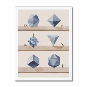 16th Century Geometry Shapes Framed Print