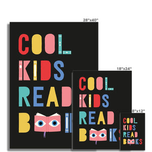 Cool Kids Read Books Fine Art Print