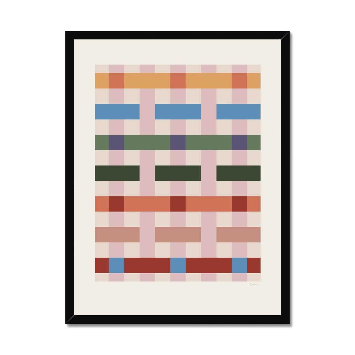 Pattern Studies Weave Framed Fine Art Print