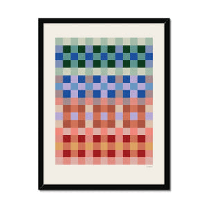 Pattern Studies Plaid Framed Fine Art Print