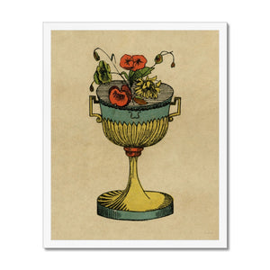 Tarot Card Cups Framed Fine Art Print