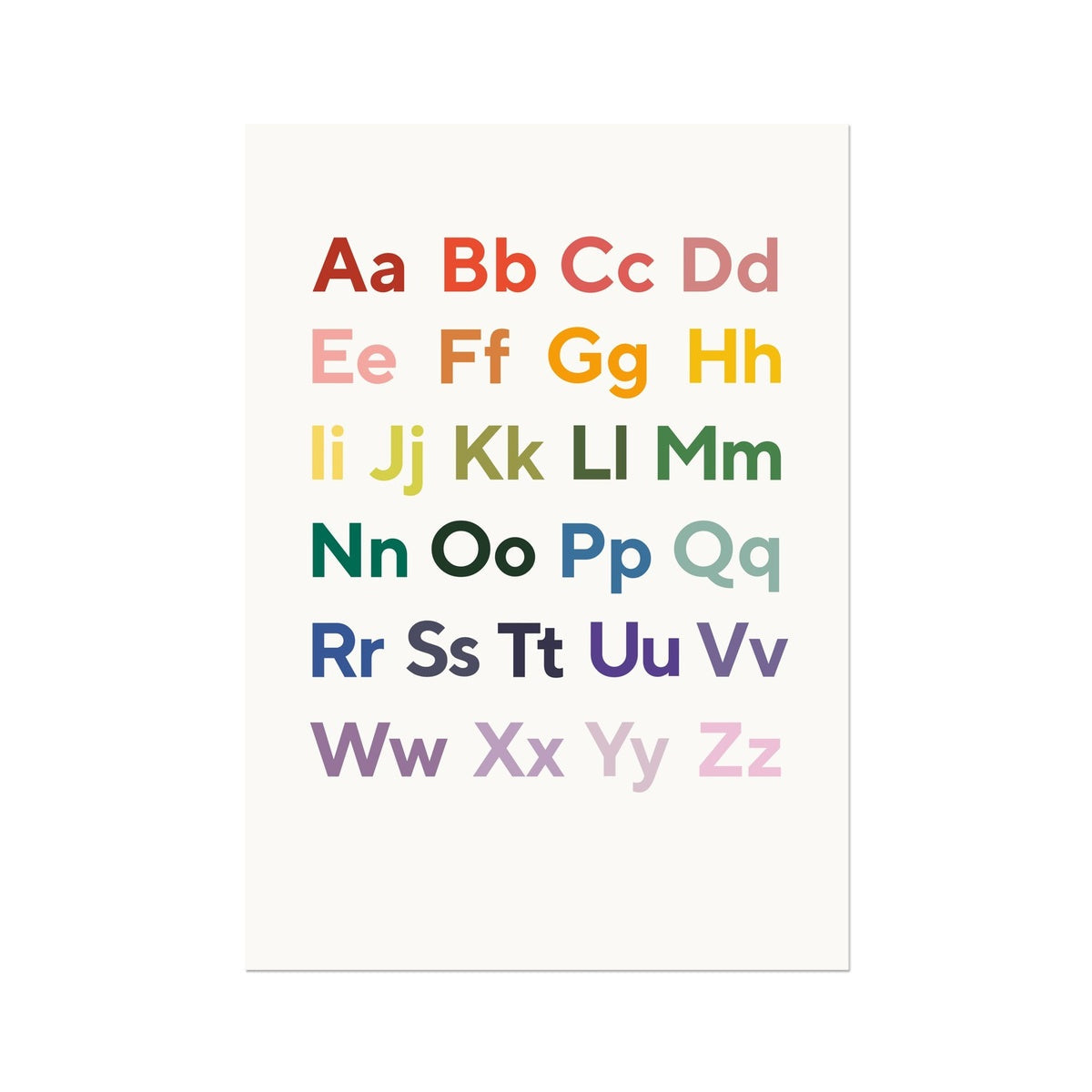 Rainbow ABC Fine Art Print