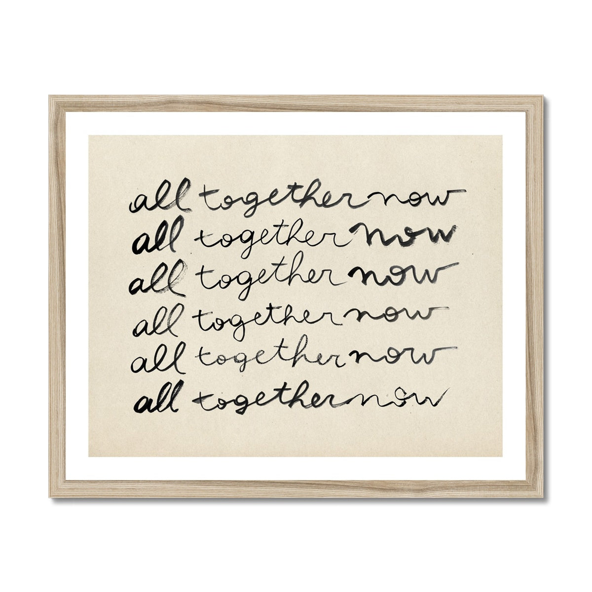 All Together Now Fine Art Print