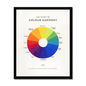 The Study of Colour Harmony Framed Fine Art Print