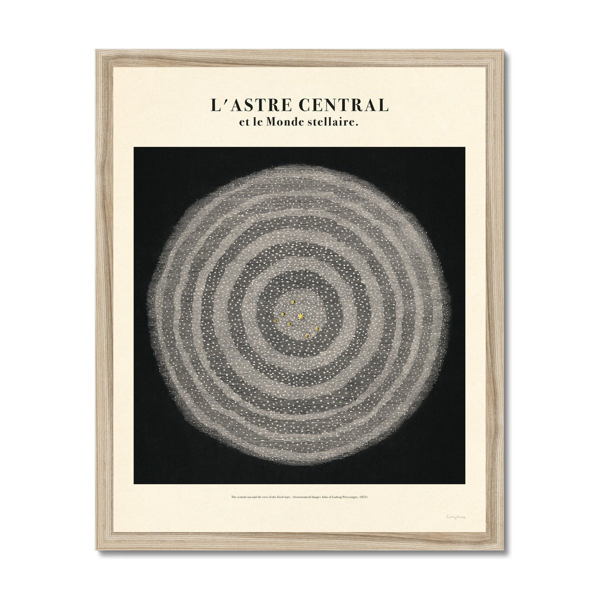 L’astre Central Et Le Monde Stellaire Fine Art Print