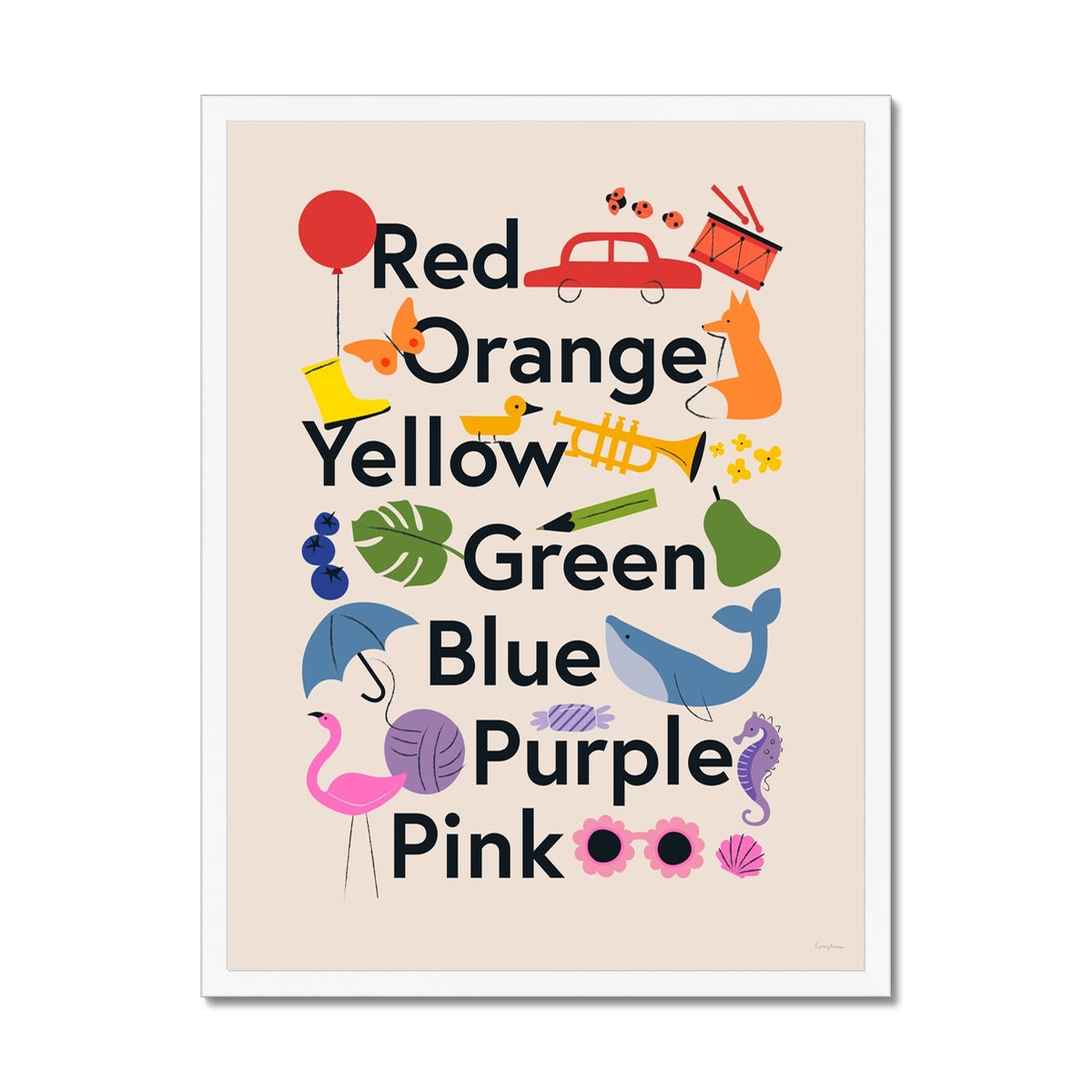 Favourite Colours Framed Fine Art Print