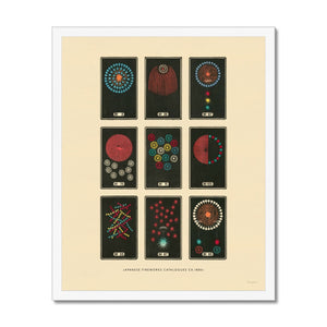 Japanese Fireworks Framed Fine Art Print