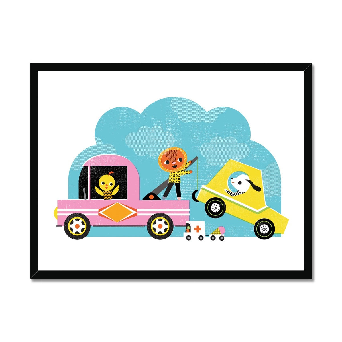 Tow Truck Framed Fine Art Print | Sara Gillingham