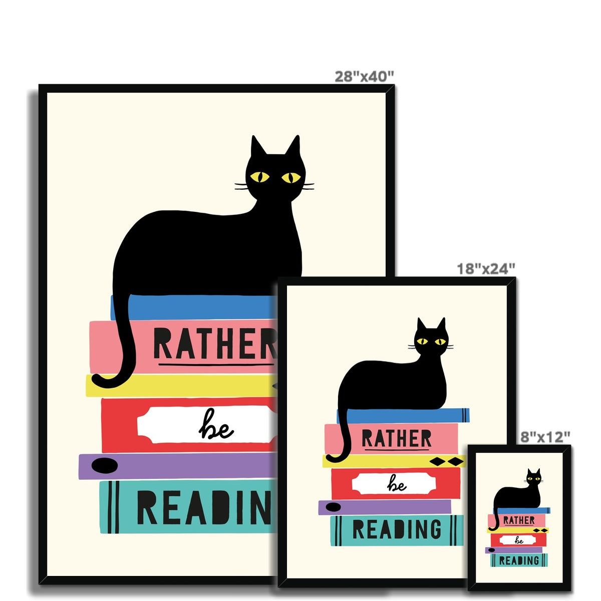 Rather Be Reading Framed Fine Art Print