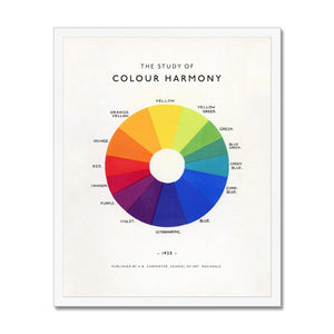 The Study of Colour Harmony Framed Fine Art Print