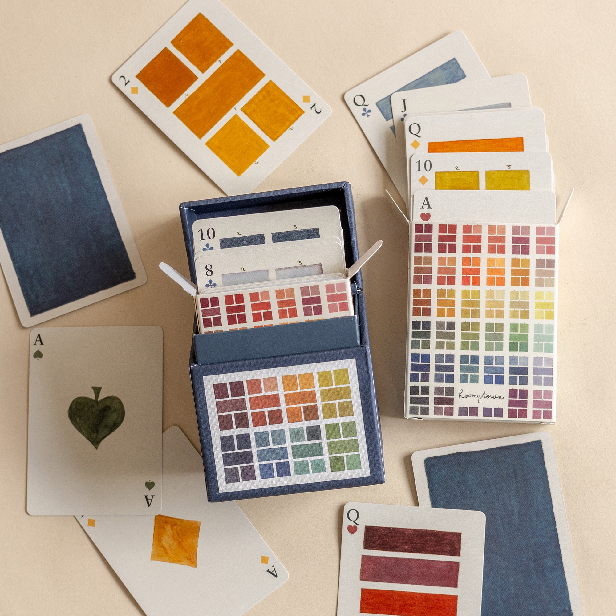 Playing Cards - Set of Two Decks - Watercolour Swatches – Roomytown USA