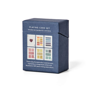 Playing Cards - Set of Two Decks - Watercolour Swatches – Roomytown USA