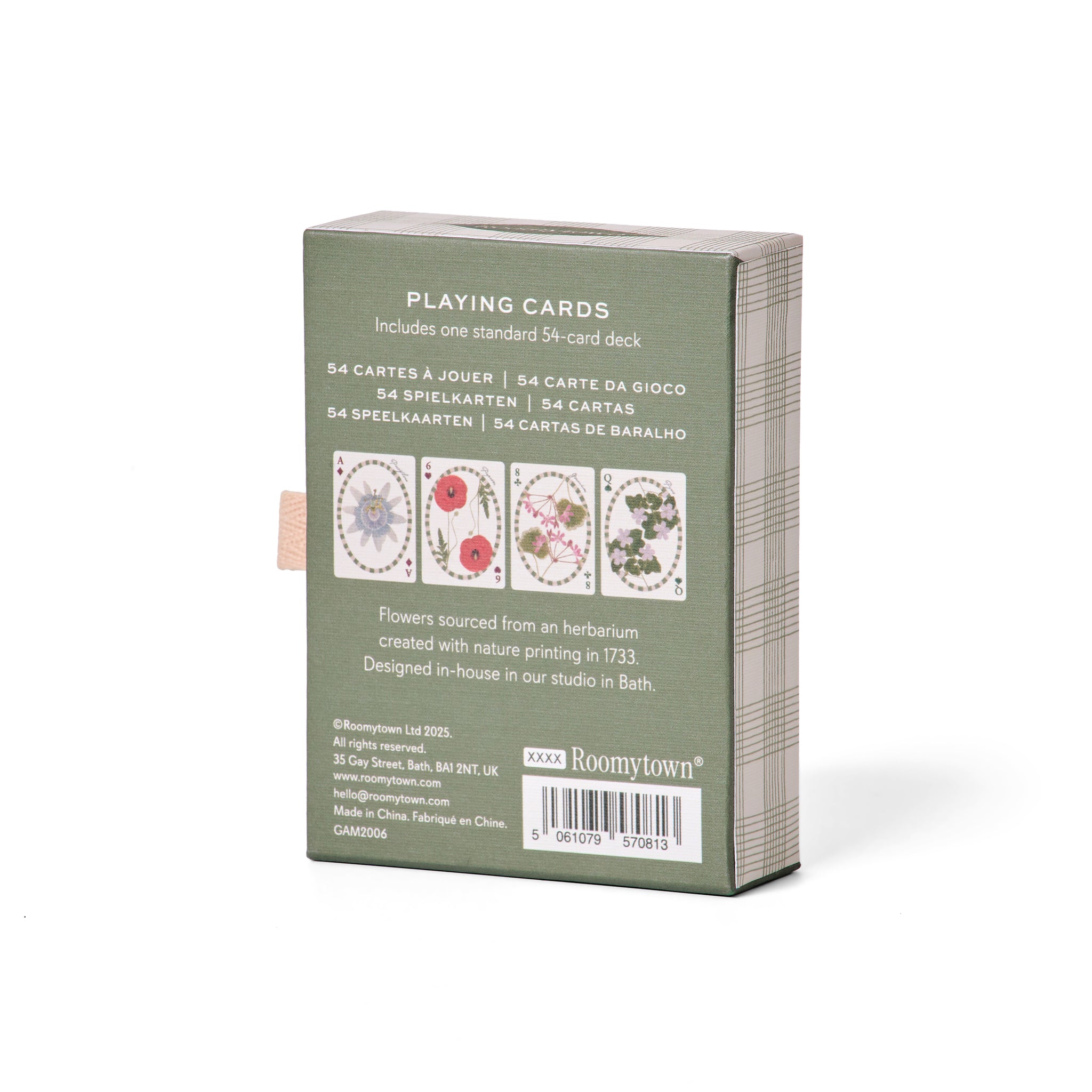 Single Deck Playing Cards - The Living Herbarium – Roomytown USA