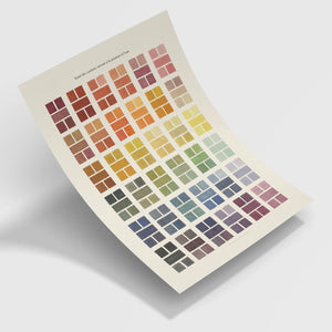 Watercolour Swatches Fine Art Print