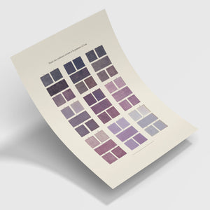 Watercolour Swatches - Purple Fine Art Print