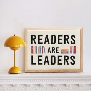 Readers Are Leaders Framed Fine Art Print