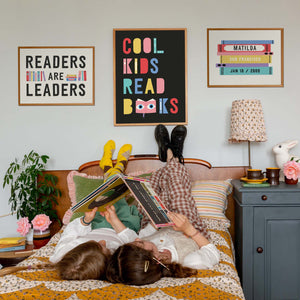 Cool Kids Read Books Fine Art Print