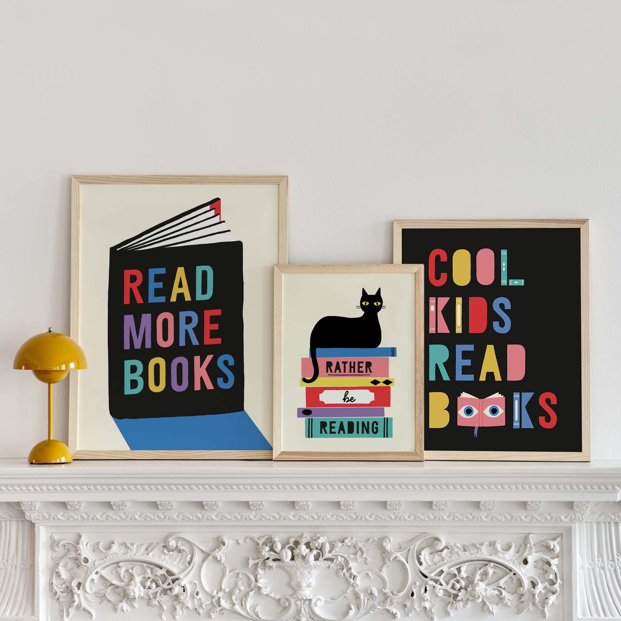 Cool Kids Read Books Fine Art Print