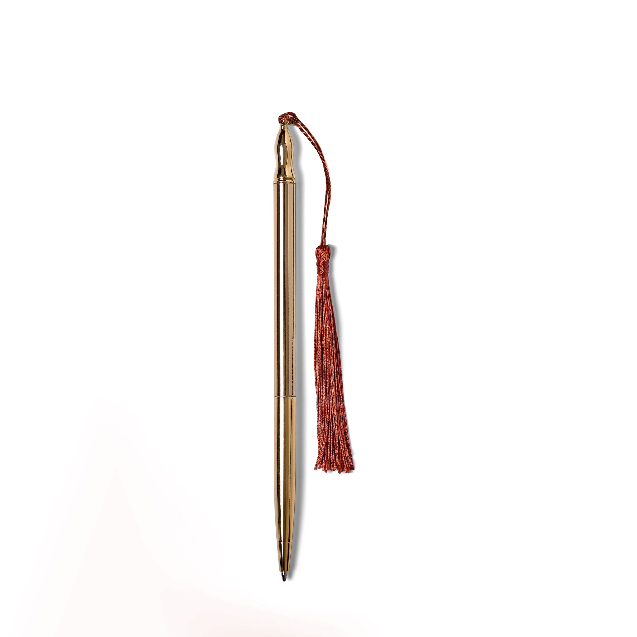24k Gold Plated Ballpoint Pen - Rust Tassel – Roomytown USA