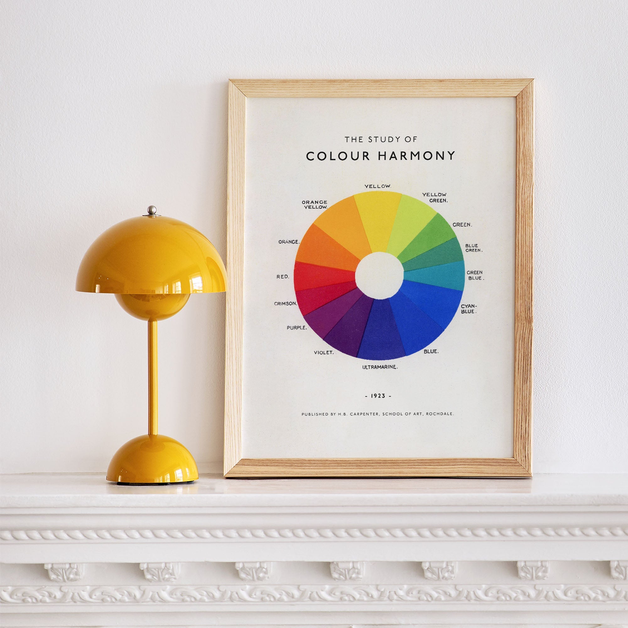 The Study of Colour Harmony Framed Fine Art Print